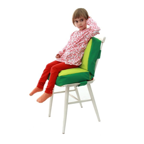 Jaskrawozielona poduszka na krzesło Tuli ChildUp