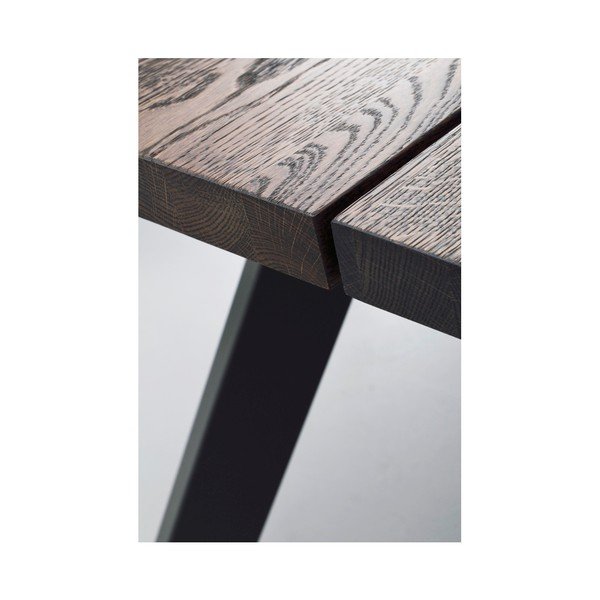 Ciemnobrązowy stół z drewna dębowego Rowico Freddie, 240 x 100 cm-image-2