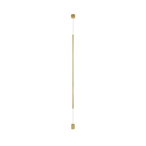 Aluminiowa lampa stojąca LED w kolorze mosiądzu (wysokość 300 cm) Elettra – Nova Luce
