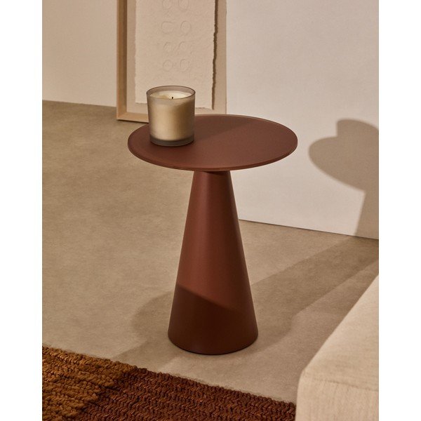 Okrągły stolik ze szklanym blatem ø 35 cm Wilshire – Kave Home-image-1