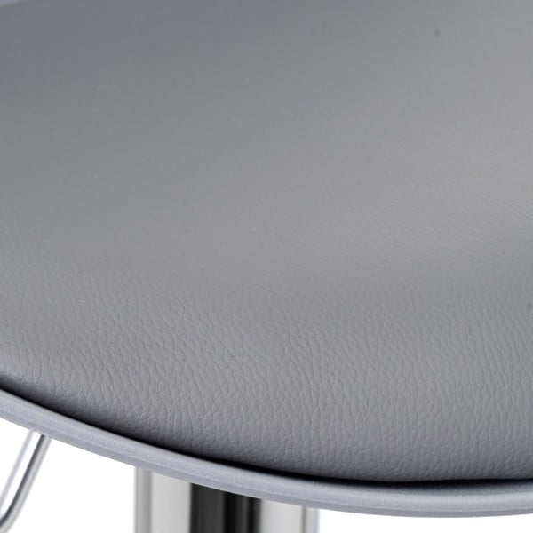 Szare hokery z imitacji skóry z regulowaną wysokością zestaw 2 szt. (wysokość siedziska 56,5 cm) – Casa Selección-image-4