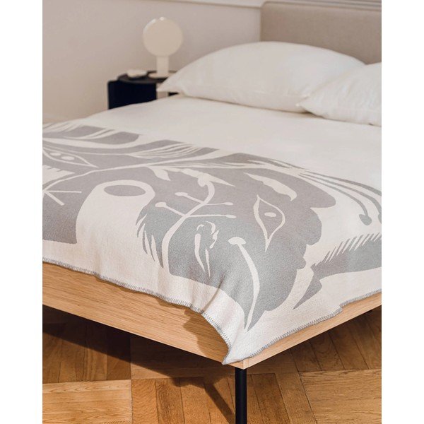 Jasnoszary koc 165x200 cm Lino – noo.ma-image-3