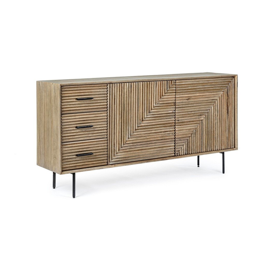 Komoda z litego drewna mango w naturalnym kolorze 160x83x40 cm Darsey – Bizzotto