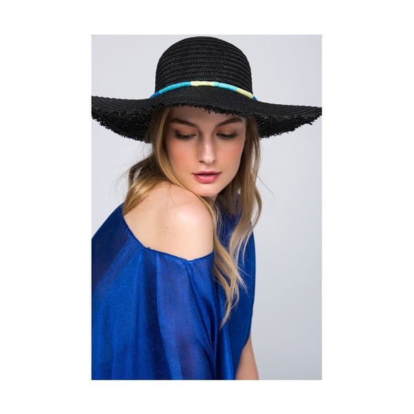 Niebiesko-czarny kapelusz damski NW Charlie