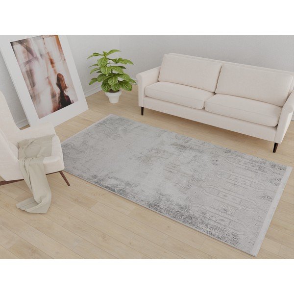 Jasnoszary dywan odpowiedni do prania 160x230 cm Gri – Vitaus-image-1