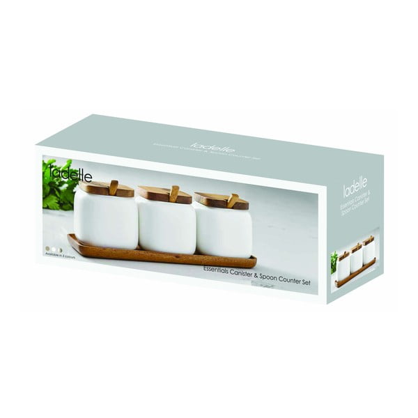 Porcelanowe pojemniki na cukier/na sól 3 szt. Essentials – Ladelle-image-2