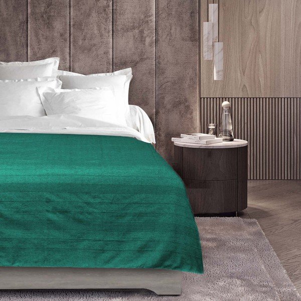 Zielononiebieska narzuta 220x240 cm Lucile – douceur d'intérieur-image-1