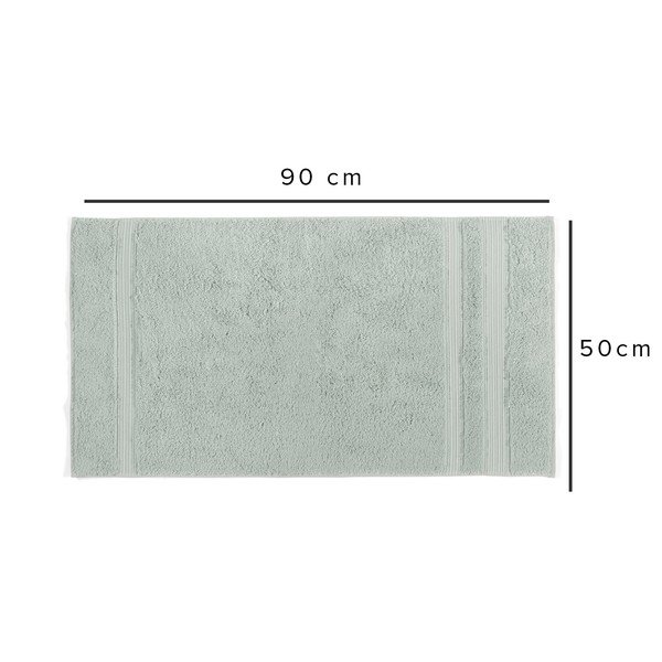 Miętowy bawełniano-bambusowy ręcznik 50x90 cm London Hand – Foutastic-image-1