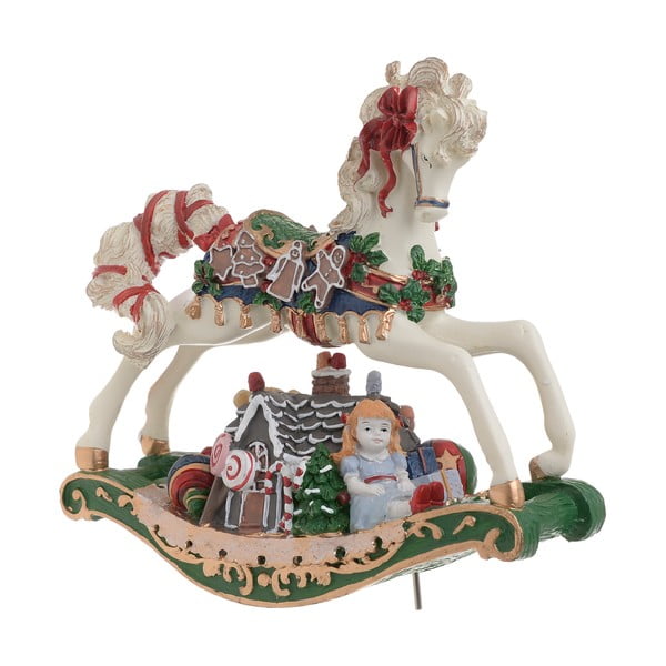 Świąteczna ruchoma dekoracja grająca w kształcie konia InArt Tina