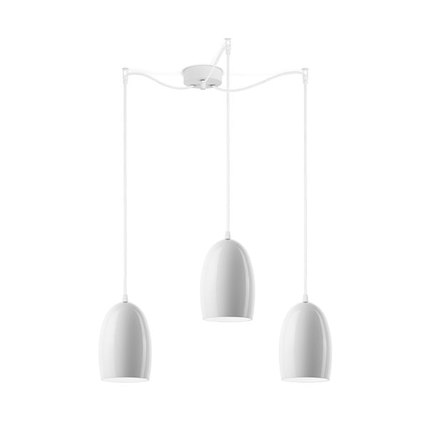Biała potrójna lampa Sotto Luce UME 3S Glossy
