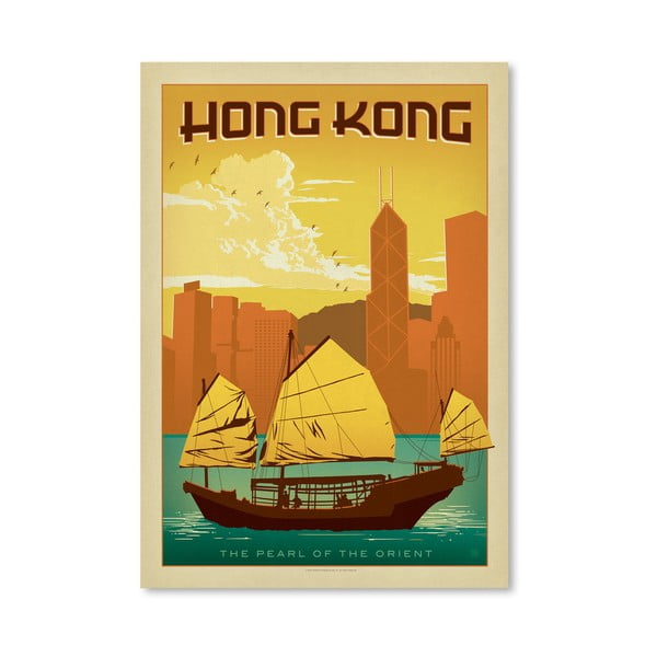 Plakat Americanflat Hong Kong, 42x30 cm