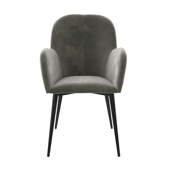 Szary tapicerowany fotel jadalniany Fitz – Støraa-image-1