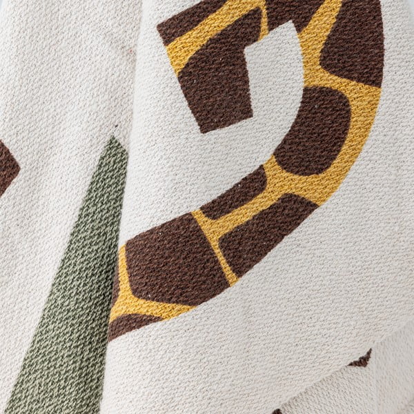 Koc dziecięcy z bawełny z recyklingu 130x160 cm Memmo – Bloomingville Mini-image-3