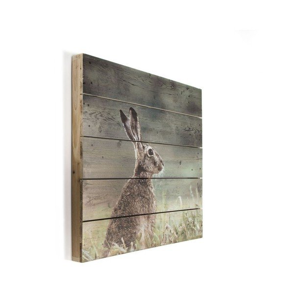 Drewniany obraz Graham & Brown Hare, 50x50 cm-image-2