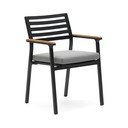Czarne metalowe krzesło ogrodowe Bona – Kave Home