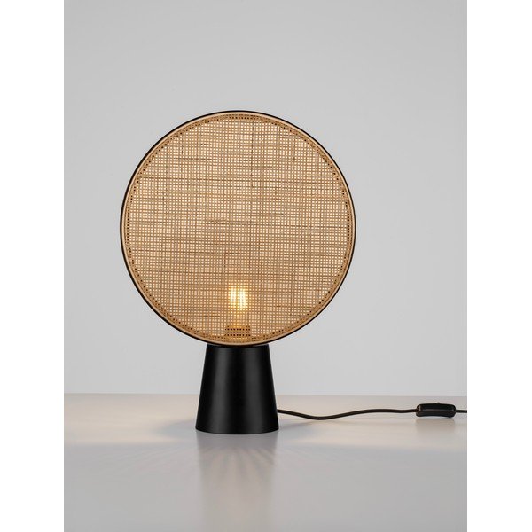 Metalowa lampa stołowa w kolorze matowej czerni/w naturalnym kolorze (wysokość 48,5 cm) Tierra – Nova Luce-image-4