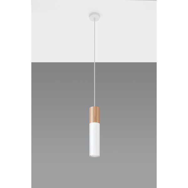 Biała lampa wisząca Sollux Paul-image-3
