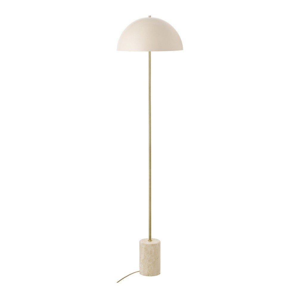 Beżowa lampa stojąca z metalowym kloszem (wysokość 155 cm) Sheffield – House Nordic