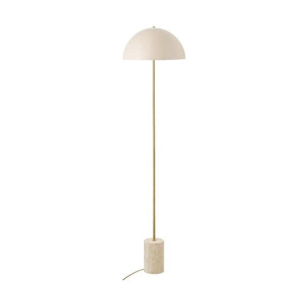 Beżowa lampa stojąca z metalowym kloszem (wysokość 155 cm) Sheffield – House Nordic