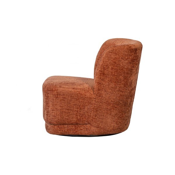Pomarańczowy aksamitny fotel Atty – WOOOD-image-3
