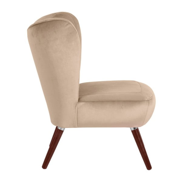 Beżowy fotel Max Winzer Sari Velvet-image-3