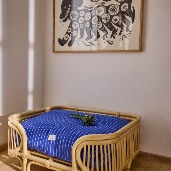 Niebieskie bawełniane legowisko dla psów 94x75 cm Kyoto – OYOY Living Design-image-1
