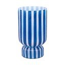 Niebieski szklany wazon (wysokość 26 cm) Rayado Retro – PT LIVING