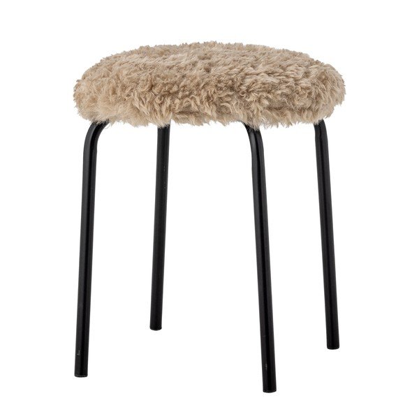 Beżowy metalowy stołek sztaplowany Linard – Bloomingville