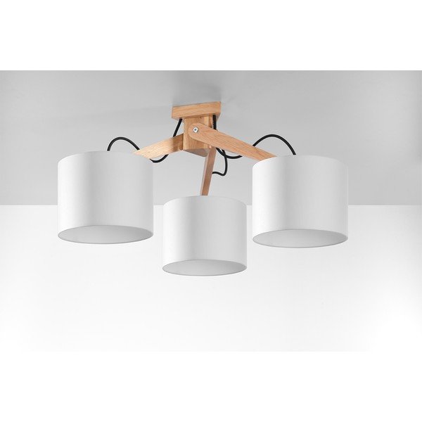 Biała lampa sufitowa Sollux Donna, dł. 70 cm-image-3