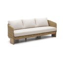 Beżowo-naturalny sofa ogrodowa z imitacji rattanu Xoriguer – Kave Home