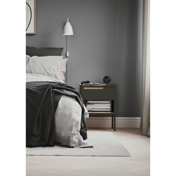 Antracytowa szafka nocna Tenzo Switch-image-1