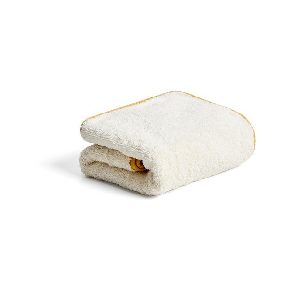 Żółty/biały bawełniany ręcznik frotte 50x90 cm Sedora – Kave Home