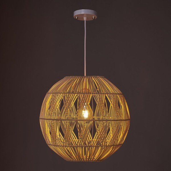 Naturalna rattanowa lampa sufitowa ø 37 cm Natural Way – Casa Selección-image-1
