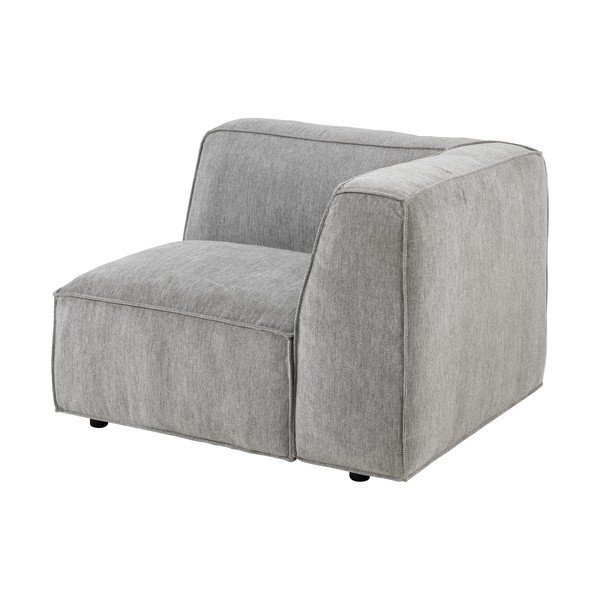 Jasnoszary końcowy moduł sofy Bonami Selection Fairfield, prawostronny-image-3