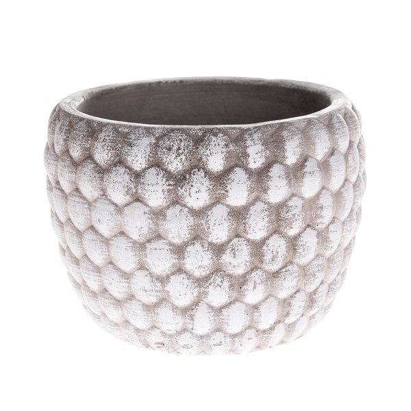 Szara betonowa doniczka Dakls, wys. 11 cm