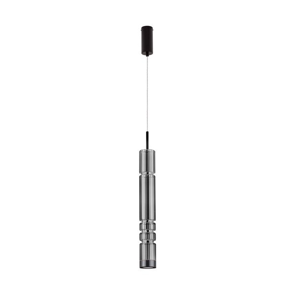 Szara szklana lampa wisząca LED ø 8 cm Bento – Nova Luce