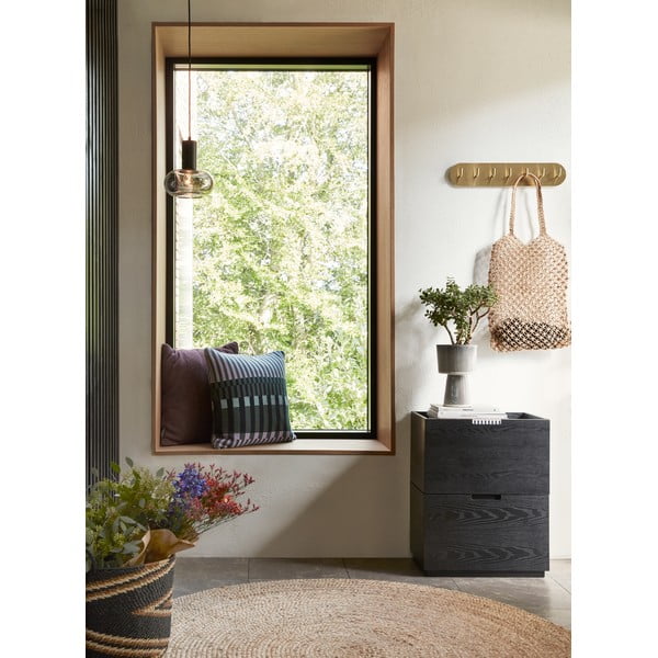 Metalowy wieszak ścienny w kolorze złota Form – Hübsch-image-1