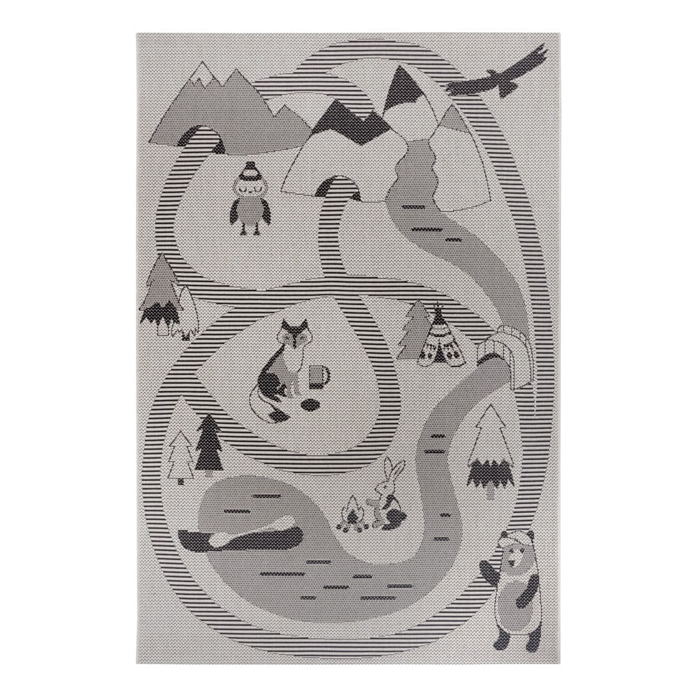 Kremowy dywan dla dzieci Ragami Animals, 160x230 cm