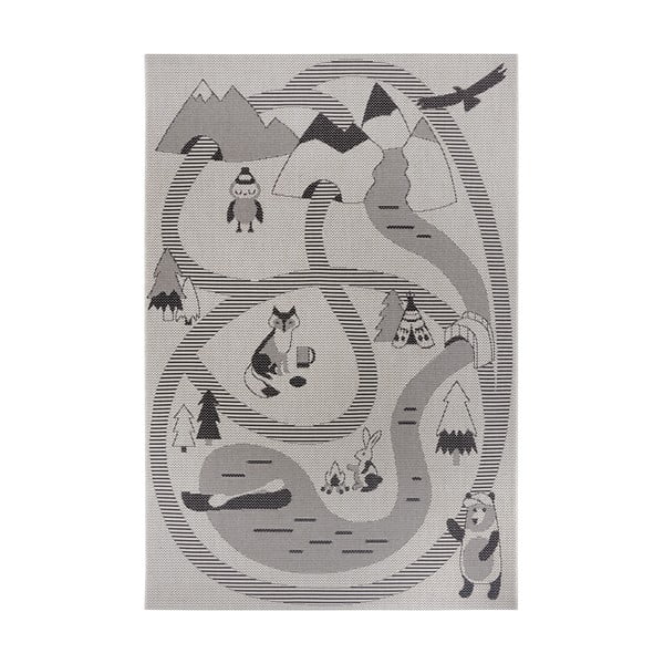 Kremowy dywan dla dzieci Ragami Animals, 200x290 cm
