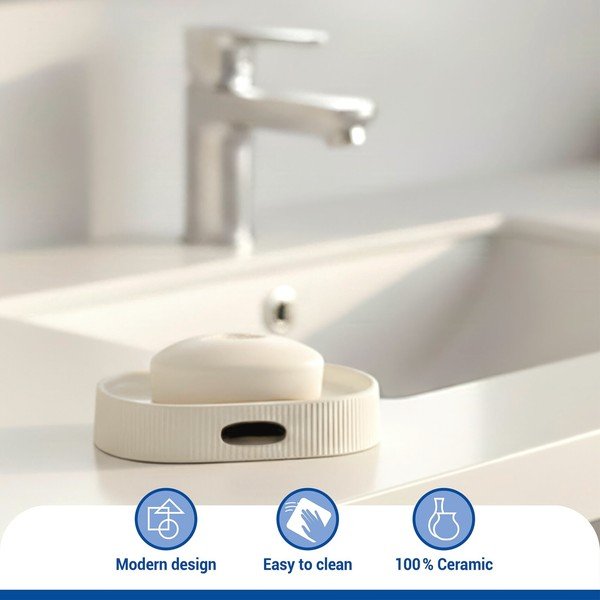 Kremowa mydelniczka ceramiczna Fablo – Wenko-image-4