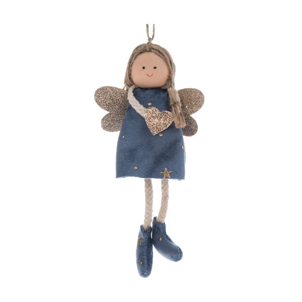 Tekstylna ozdoba świąteczna 16 cm Angel – Dakls
