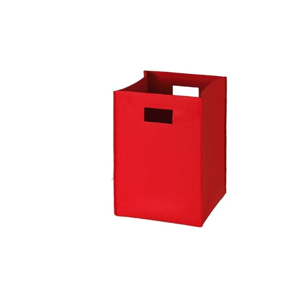 Filcowe pudełko 36x25 cm, czerwone