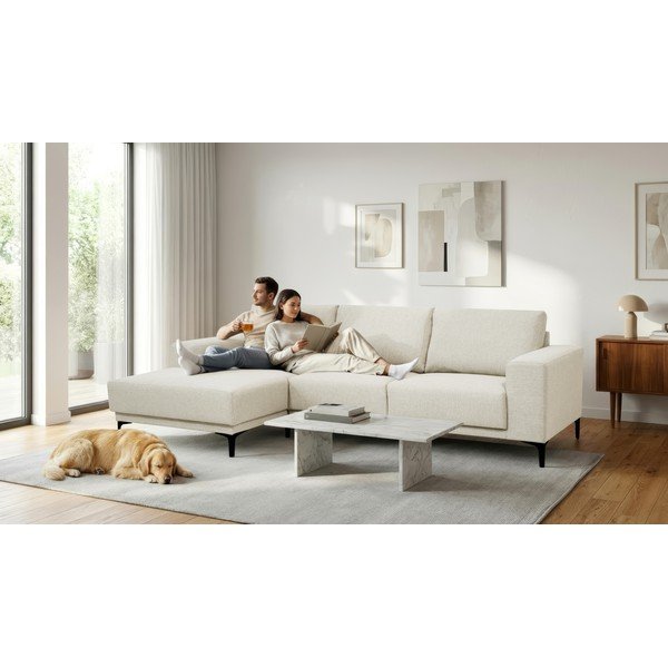 Beżowy narożnik (lewostronny) Chile – Scandic-image-1