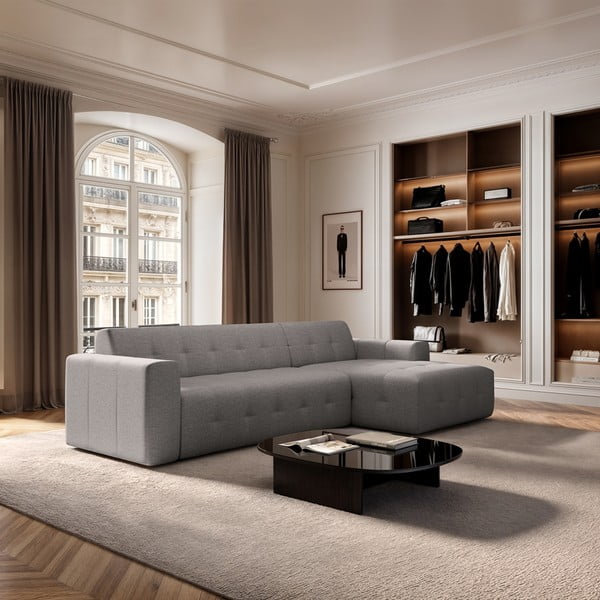 Szary narożnik (prawostronny/z szezlongiem) Tuil – Rodier-image-1