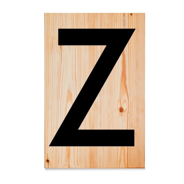 Drewniana tabliczka Letters Z