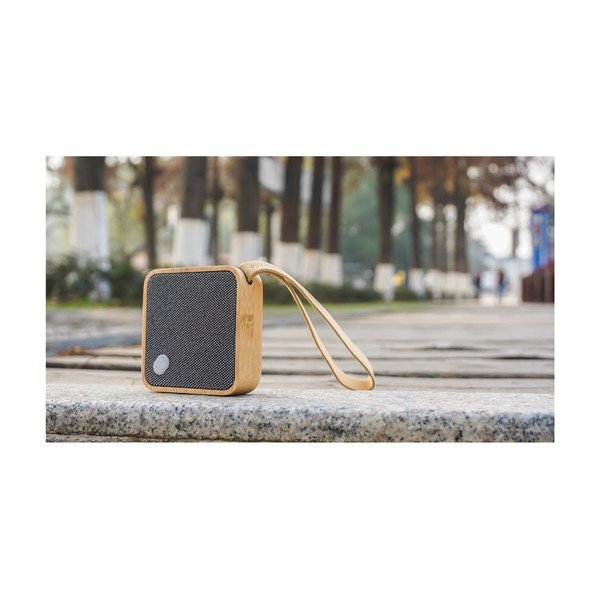 Głośnik bluetooth Gingko Square Bamboo-image-4