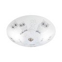 Biała dziecięca lampa sufitowa ze szklanym kloszem ø 39 cm Ugglarp – Markslöjd