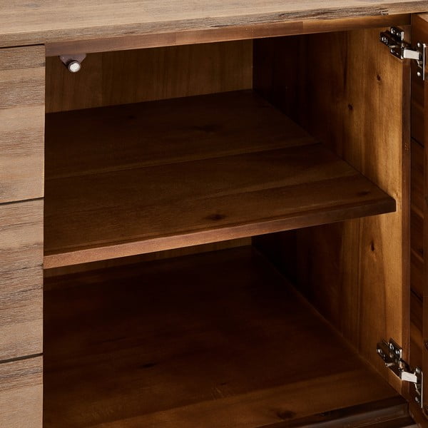 Duża brązowa komoda z litego drewna Frunhouse Mallorca-image-1