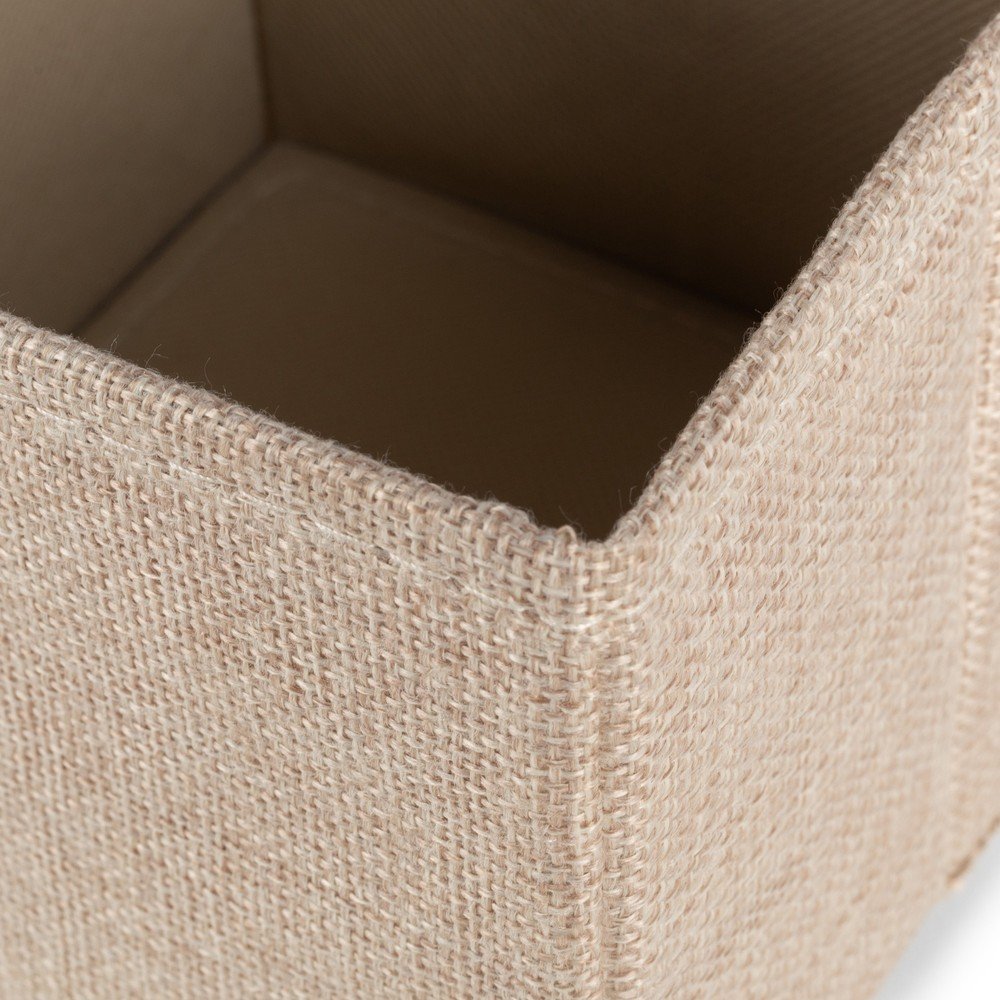 Beżowe tekstylne pojemniki zestaw 2 szt. 14x12x12 cm Sandy – Compactor (zdjęcie 10)