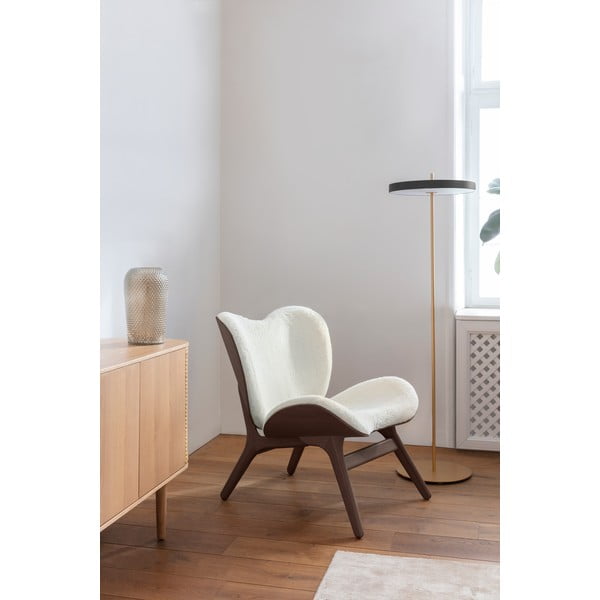 Czarna lampa stojąca LED ze ściemniaczem i metalowym kloszem (wysokość 151 cm) Asteria Floor – UMAGE-image-1